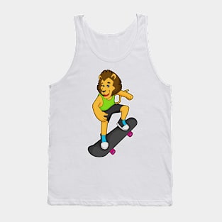 Lion Skater Skateboard Tank Top